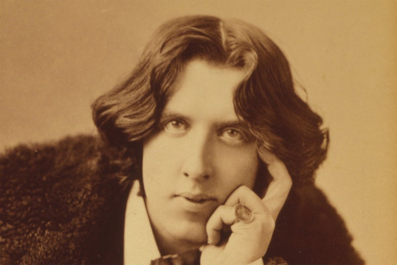 A portrait of Oscar Wilde.